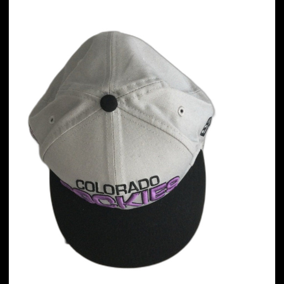 New Era Cap Hat Unisex Size ML Color Grey Black Purple Colorado Rockies MLB - Picture 7 of 8